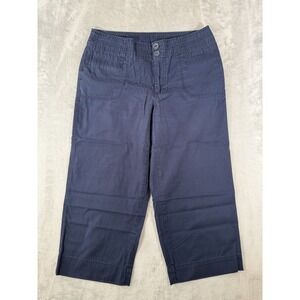 Bill Blass Pants Women's 8 Blue Chino Dress Capri‎ 21" L